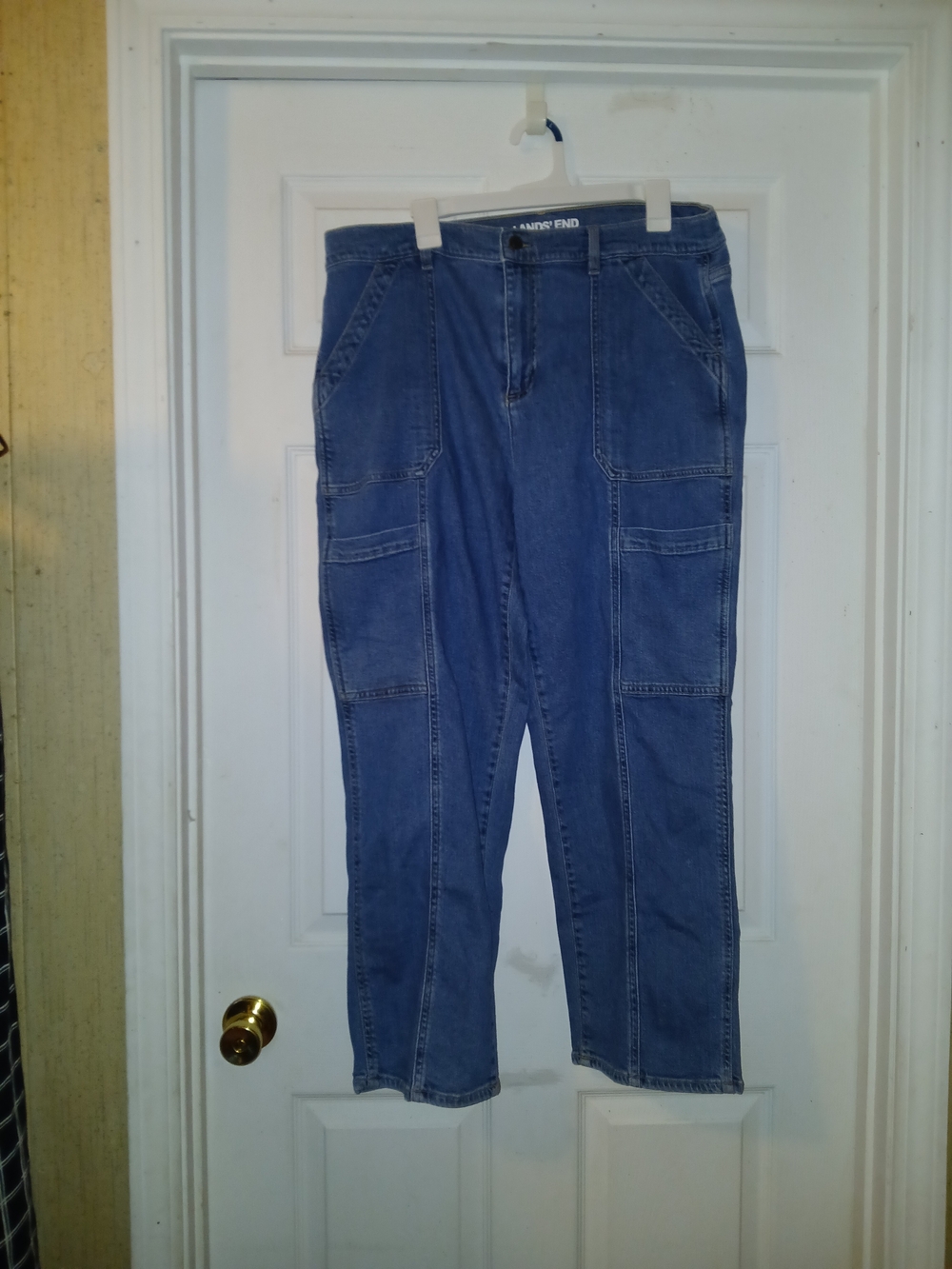 Lands' End Women's Boyfriend Jeans in Blue